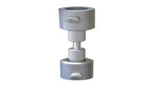Clamping fixture for threaded head samples