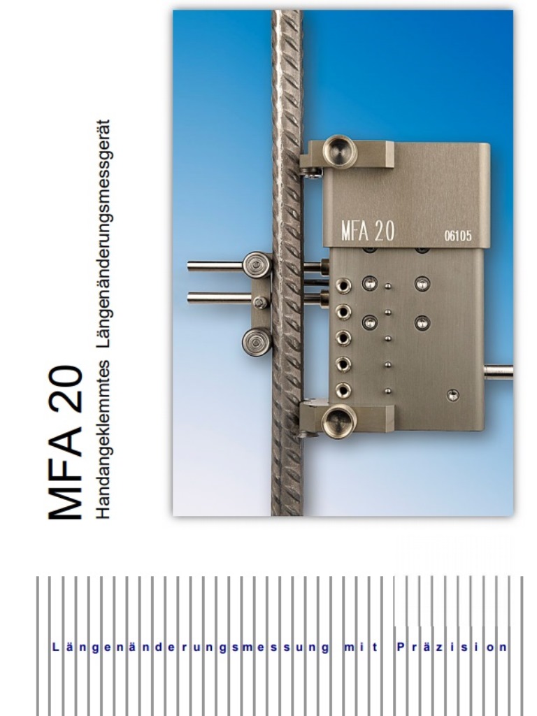 MFA20 Betonstahl-Extensometer